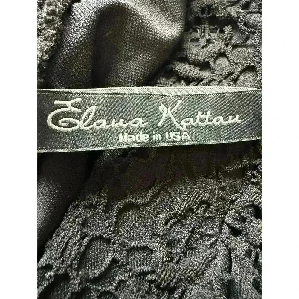 Elaua Kattau Women’s Black Lace Fully Lined Maxi Skirt Size M - Picture 7 of 8